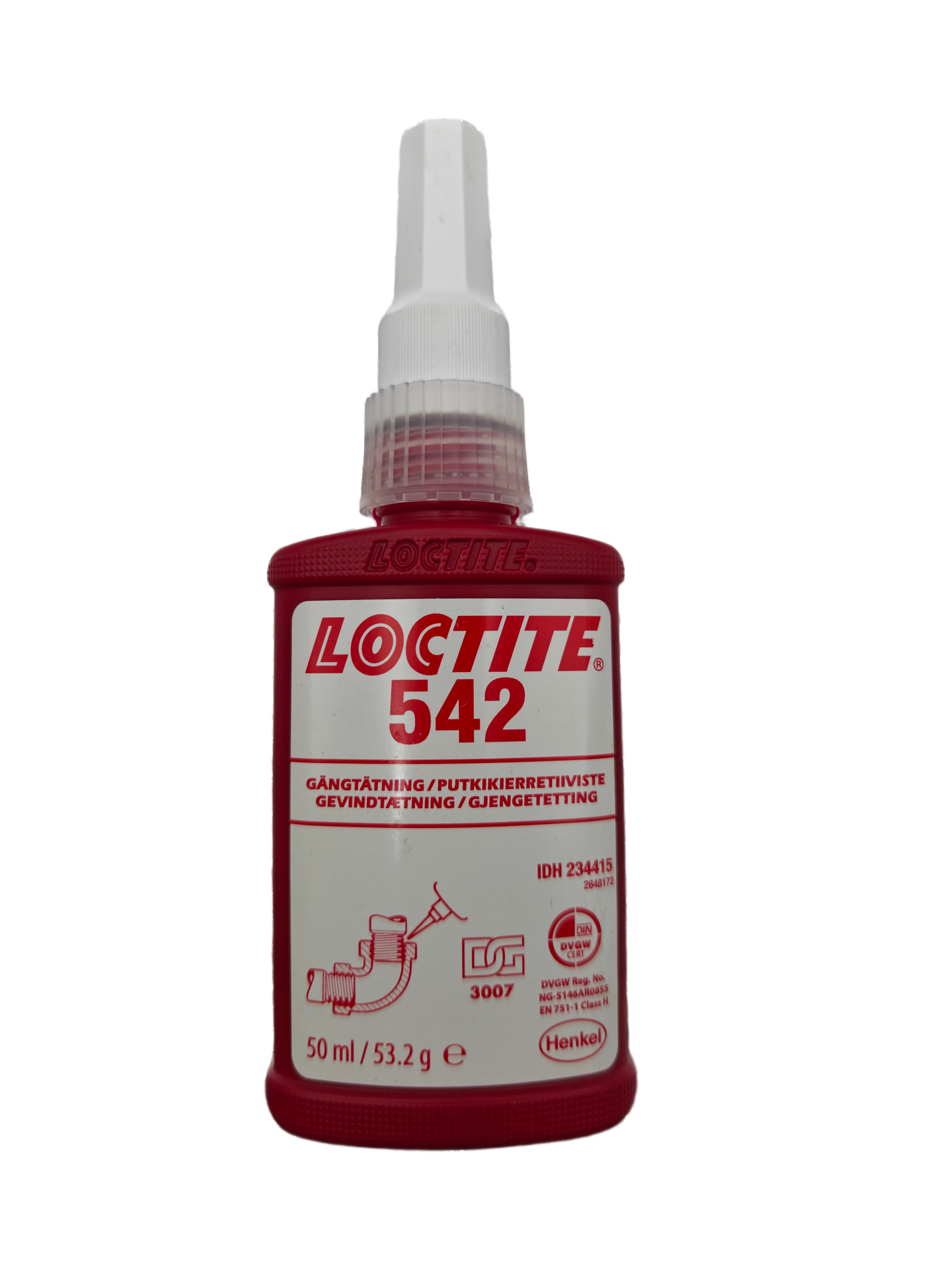 乐泰LOCTITE 542 金属管螺纹密封胶 成都德阳绵阳经销商现货